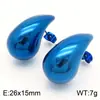 Pendientes de Acero Inoxidable con Forma de Gota Más Vendidos Transfronterizos Estilo Coreano Pendientes Geométricos Versátiles para el Trayecto Diario Stock Listo para Exportación