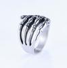 Anillo de Acero Inoxidable Estilo Europeo y Americano, Único y Audaz, Anillo de Calavera para Palma de Hombre, Acero Inoxidable, Estilo Vintage