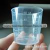 Copo Medidor de 60ml em Estoque, Copo Medidor de Plástico com Escala, Copo para Mistura de Tinta de 60ml, Copo Graduado para Laboratório, Frasco de Plástico
