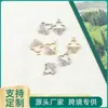 Atacado Versão Coreana Criativo Pingente Duplo Meio Rosto Diamante Trevo de Quatro Folhas Liga Metálica Colar Pulseira Pingente Joias Acessórios DIY