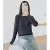 Suéter de Punto Trenzado Retro para Mujer 2026 Otoño/Invierno Estilo Coreano Bordado Logo de Caballo Pequeño Cuello Redondo Suéter Capa Base Venta al por Mayor