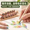 Lápis Arco-Íris Sete Cores Lápis Multicolorido de Uma Passada Caneta Arco-Íris Cores Degradê Cores Misturadas Lápis de Cor Lápis de Desenho Infantil Desenho à Mão