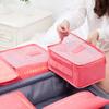 Conjunto Organizador de Viagem Estilo Coreano 6 Peças Cubos de Embalagem Mala À Prova de Poeira Impermeável Bolsa de Armazenamento de Viagem Grande Direto da Fábrica