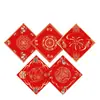 El nuevo cuadrado de lucha de palabras de la suerte papel rojo para diez mil años resorte rojo pareado del festival de primavera cuadrado de lucha pareado del festival de primavera año 2025 año del dragón papel rojo en blanco escrito a mano