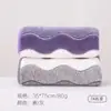 Toalha Colorida Ondulada Novo Estilo, Espessa, Absorvente, Fleece de Coral que Não Solta Fiapos, Toalha de Rosto Doméstica Macia para Secar Cabelo