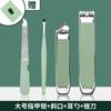 Set de cortaúñas cortaúñas de acero inoxidable boca oblicua tijeras para cejas pinza para cejas lima de vidrio limpiador de oídos caja de regalo de seis piezas