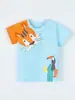 Camisetas para Niños Transfronterizas, Camisetas de Verano para Niños, Camisetas Deportivas Infantiles con Estampado de Dibujos Animados Estilo Europeo y Americano, Tops para Niños Pequeños y Medianos