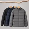 Jaqueta de Algodão Grossa Masculina Novo Estilo Casaco de Algodão Reversível Novo Espessado Roupas de Inverno Jaqueta Acolchoada de Algodão Roupa Externa Quente Curta Masculina
