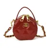 Nuevo Bolso Redondo Mini Exquisito para Niñas y Bebés, Bolso de Hombro para Bebé de Color Sólido Acolchado a la Moda, Bolso Accesorio Infantil