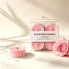 Velas rechaud, pequenas velas coloridas, velas perfumadas artesanais de alta qualidade para decorações de casamento e aniversário