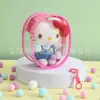 Bolsa de Maquiagem de Boneca Recheada 13cm Bolsa Bola de PVC Transparente Bolsa Suspensa à Prova de Poeira Bolsa para Bebê Andar Bolsa Suspensa Conveniente para Sair