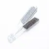 Peine Enderezador de Cerdas de Cerdo Más Vendido Transfronterizo, Peine para Peinar el Cabello en Forma de V de Doble Uso para Alisar y Ondular