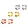 Moda versión coreana de oro rosa rayas eléctricas pulido acero de titanio aretes aretes al por mayor ebay wish suministro de joyería