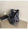 Bolsa de Lona Versátil de Gran Capacidad Estilo Coreano Estilo Ins 2025 Nuevo Bolso de Hombro Tote con Lazo de Encaje Floral