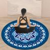Tapete Zen tapete de meditação tapete de meditação lótus clássico chinês almofada com estampa futon redondo tapete de adoração a Buda