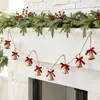 Superventas de Amazon Comercio Electrónico Transfronterizo Cascabeles de Navidad Decoración Adornos para Árbol de Navidad Adornos Colgantes Estilo Retro Colgante para Colgar en la Puerta