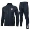 2526 Conjunto de Chaqueta Real Madrid Uniforme de Partido Manga Larga Napoli Conjunto para Adulto Otoño Invierno Chaqueta Jersey Uniforme de Partido