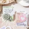 Dia Lindo Tamanho Mini Bloco de Notas com Borda Série Mini Moldura Material para Caderno Colagem Decorativa DIY