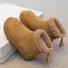 Botas de Nieve para Niñas con Forro Polar Adicional y Algodón Engrosado 2026 Nuevo Estilo Otoño/Invierno Botas de Algodón Cálido con Piel para Bebé Botas Cortas para Niños