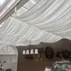 Cortinas de Teto de Gaze, Não Precisa de Instalação no Teto, Cortinas de Teto de Gaze Onduladas Cruzadas, Cobertura de Teto, Salão de Beleza, Salão de Unhas, Hotel, Decoração de Yoga, Cortinas Decorativas