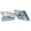 Tuerca de diamante galvanizada de aluminio estándar nacional, tuerca de diamante 30*30 40X40 cuadrada M4M5M6M8mm