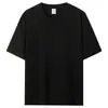 Estilo Novo de Verão 220g Algodão Puro Peso Pesado Manga Curta Casual Gola Redonda Camiseta Camisa de Cultura Corporativa Camisa para Publicidade em Grupo Personalização