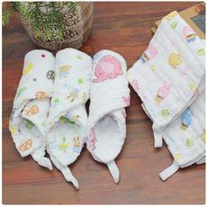 Dulaidu play toalla para bebé arrugada gasa de 6 capas toalla pequeña transpirable toalla para niños toalla facial 25*25