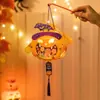 Decoração de Halloween Infantil Feita à Mão Saco de Materiais DIY Atividade Temática para Festa de Jardim de Infância Barra Adereços Lanterna de Abóbora