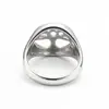 Comercio exterior joyería transfronteriza al por mayor retro punk religioso Árbol de la Vida Hueco anillo de acero de titanio para hombre en stock Directo