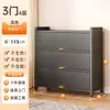 Armário de Armazenamento Doméstico Armário de Armazenamento de Aço Estante à Prova de Poeira para Quarto Sala de Estar Varanda Multicamadas com Portas Armário de Armazenamento Espessado