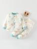Traje de chaqueta acolchada de algodón para bebé otoño e invierno bebé cálido grueso invierno dividido ropa acolchada ropa acolchada de algodón para hombres, mujeres y niños pantalones de algodón
