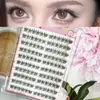 Kit de Cílios Postiços Transfronteiriço de Grande Capacidade, Cílios Postiços Estilo Princesa Fugitiva com Comprimentos Alternados e Aparência em Camadas, Amigável à Pele e Confortável