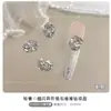 Arte de Uñas Premium con Circonita y Diamantes Blancos Brillantes Apilados, Decoraciones de Uñas Grandes Gruesas tipo Dulce de Huevo de Paloma