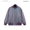 Chaqueta de Cuello Satén Colorida para Hombre Primavera y Otoño de Alta Gama Top para Hombre 2025 Nueva Moda Marca Chaqueta Corta