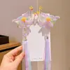 Pasador Grande de Mariposa con Flores de Seda Florales, Pin Lateral, Polilla Fluttering tipo Hada, Dulce Accesorio de Cabello de Princesa, Tocado Estilo Antiguo Hanfu