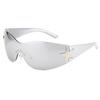 Nuevas Gafas de Sol Europeas y Americanas Y2K Milenio Chica Popular Sin Marco Pentagrama Una Pieza Estilo Aviador Protector Solar Gafas de Sol para Mujer