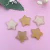 Amazon Piedra Natural Cristal 20mm Estrella de Cinco Puntas No Porosa Colgante Estrella Luna Joyería Pequeños Adornos de Estrella Accesorios