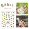 Pegatinas de uñas de dibujos animados de oso coreano estilo ins, lindas pegatinas de animales, parches de decoración de uñas con diseño de unicornio y flores, aha
