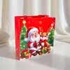 Bolsa de Regalo Navideña No Tejida Transfronteriza Bolsa Tote Creativa de Papá Noel Bolsa para Manzanas Navideñas Bolsa de Regalo Impermeable