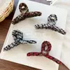 Pinza para el Cabello de Lana con Forma de Corazón Estilo Universitario para Otoño e Invierno con Pinza Lateral y Pinza de Tiburón para Moño en la Parte Trasera de la Cabeza Accesorio para el Cabello para Mujer
