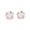 Pendientes de perlas de camelia para otoño e invierno, estilo Chanel, pendientes únicos, diseño de nicho, vestido de lujo ligero retro de alta calidad.