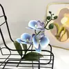 Simulación de Película Flor Phalaenopsis 3 Flores Bonsái Sesión de Fotos Simulación Planta en Maceta Decoraciones para el Hogar Flor Artificial Bonsái