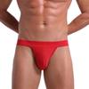 Directo de fábrica Ropa interior de doble Ding para hombre levantamiento de glúteos sexy color liso transfronterizo talla europea tanga sexy fresca para hombre