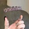 Pente de Cabelo de Cristal Doce para Mulheres, Ferramenta de Fixação de Cabelo, Novo Modelo 2026 Presilha para Franja, Pente de Cabelo, Pente Reverso para Cabelos Soltos