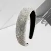Diadema de Lujo y Estilo con Textura de Diamante Completa para Mujer, Accesorio para el Cabello Estilo Coreano