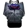 [Procesamiento Personalizado] Camiseta Top Transfronteriza de Aliexpress que se Puede Usar por Dentro o por Fuera, Camisa de Manga Corta Estilo Americano con Estampado 3D para Mujer