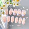 Novos adesivos de unhas postiças vestíveis, peças de unha acabadas para manicure vestível, tiras removíveis femininas, podem ser montados e desmontados repetidamente e livremente