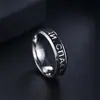El Anillo de Acero Inoxidable Más Popular de Rusia para Mujeres, Diseño Popular, Escrituras, Moda Religiosa, Anillos de Pareja, Regalos Navideños