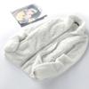 [Veludo Coral Dupla Face de 7 Cores] Moletom com Zíper Cardigan Acolchoado e Espessado para Mulheres 2026 Outono e Inverno Nova Jaqueta para Exterior