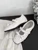 Sapatilhas Femininas Estilo Retrô com Aumento Oculto de 5cm de Altura, Tênis Casuais de Primavera Novos, Sapatos de Couro, Sapatos Mary Jane